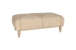 Aranya Upholstered Ottoman - Natural