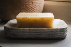 Asana Marble Soap Dish - Grey