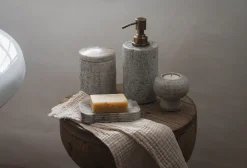 Asana Marble Soap Pump - Grey