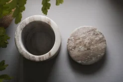 Asana Marble Storage Jar - Grey