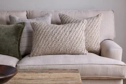 Atifa Cotton & Wool Cushion Cover - Natural