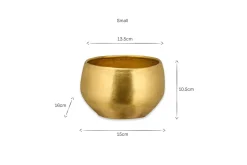 Atsu Brass Planter
