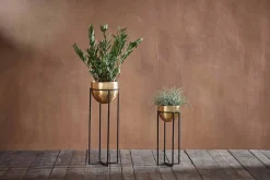 Atsu Brass Planter Stand