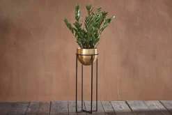 Atsu Brass Planter Stand