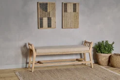 Avanthi Upholstered Sleigh Bench - Natural