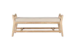 Avanthi Upholstered Sleigh Bench - Natural