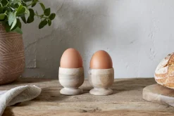 Awa Wooden Egg Cup - Natural - (Set of 2)