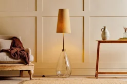 Baba Recycled Glass Floor Lamp - Clear