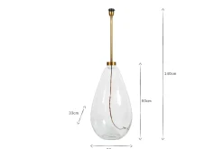 Baba Recycled Glass Floor Lamp - Clear