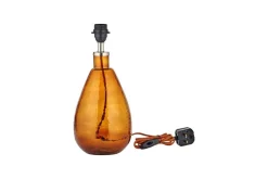 Baba Recycled Glass Lamp - Burnt Amber - Small Tall