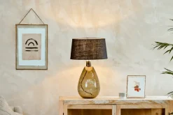 Baba Recycled Glass Lamp - Green - Large Tall