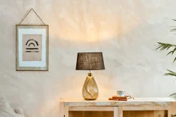 Baba Recycled Glass Lamp - Green - Small Tall