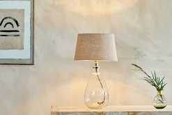 Baba Recycled Glass Lamp - Clear - Small Tall