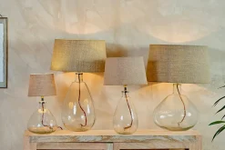 Baba Recycled Glass Lamp - Clear - Small Tall