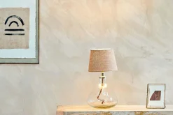 Baba Recycled Glass Lamp - Clear - Small Wide