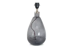 Baba Recycled Glass Table Lamp - Smoke - Small Tall
