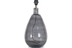 Baba Recycled Glass Table Lamp - Smoke - Large Tall