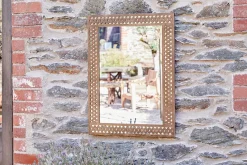 Bahula Decorative Outdoor Mirror - Rust