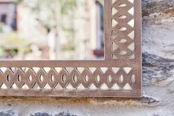 Bahula Decorative Outdoor Mirror - Rust