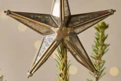 Bakara Star Tree Topper - Antique Brass