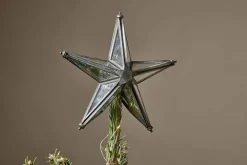 Bakara Star Tree Topper - Antique Silver