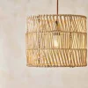 Banso Wicker Lampshade - Natural - Medium