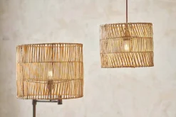Banso Wicker Lampshade - Natural - Medium
