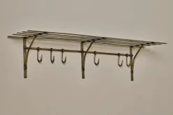 Basti Iron Storage Shelf - Antique Brass