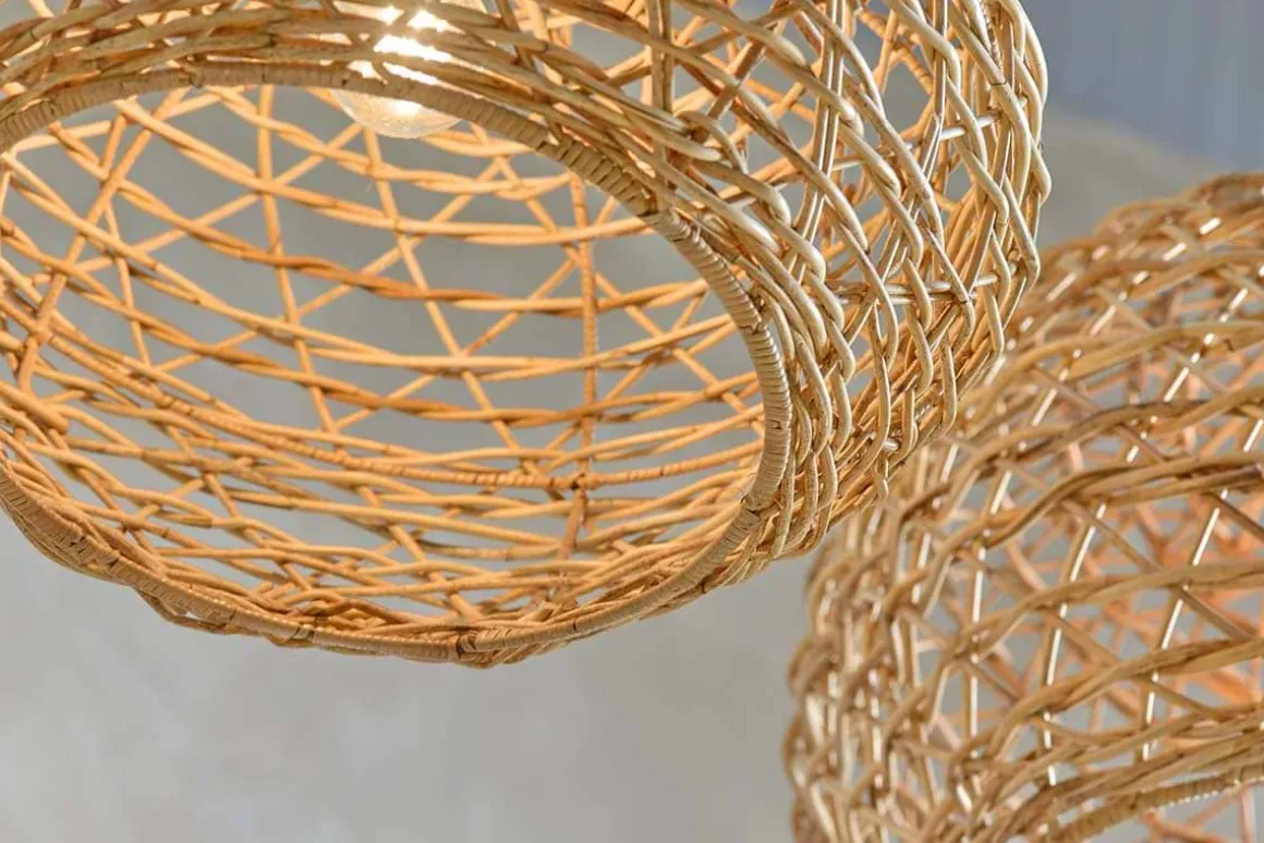 Beru Rattan Lampshade - Conical - Small