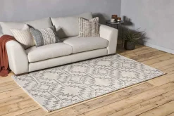 Bidiru Wool & Recycled Cotton Rug - Black & Off White