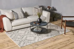 Bidiru Wool & Recycled Cotton Rug - Black & Off White