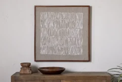 Birala Hand Stitched Wall Art - Natural