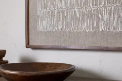 Birala Hand Stitched Wall Art - Natural