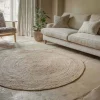 Braided Hemp Rug - Round