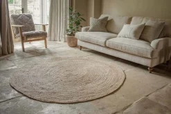 Braided Hemp Rug - Round