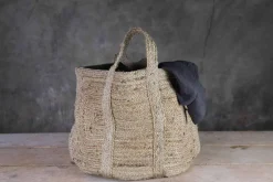 Braided Hemp Storage Basket - Natural