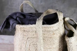 Braided Hemp Storage Basket - Natural