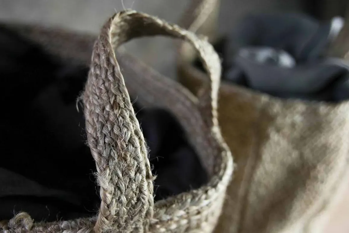 Braided Hemp Storage Basket - Natural