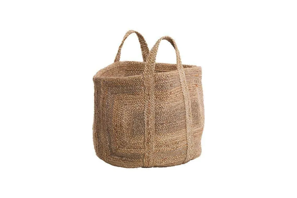 Braided Hemp Storage Basket - Natural