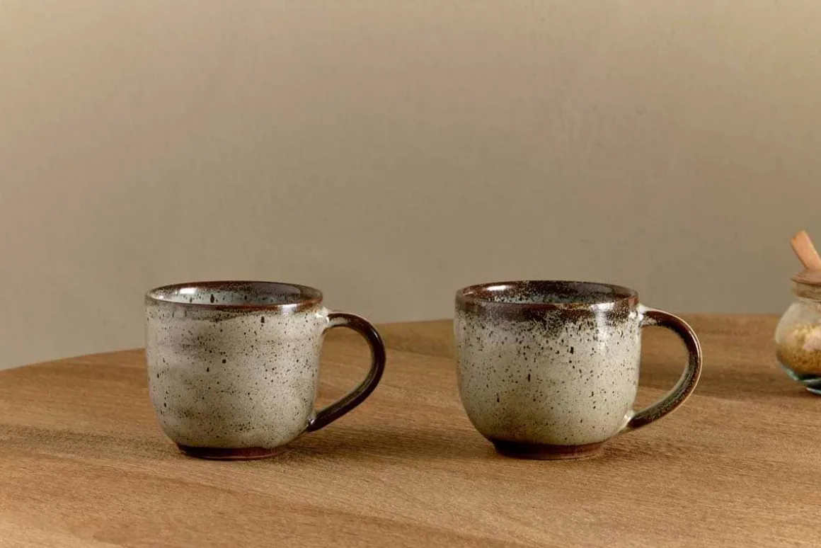 Cam Coffee Mug - Mocha (Set of 2)