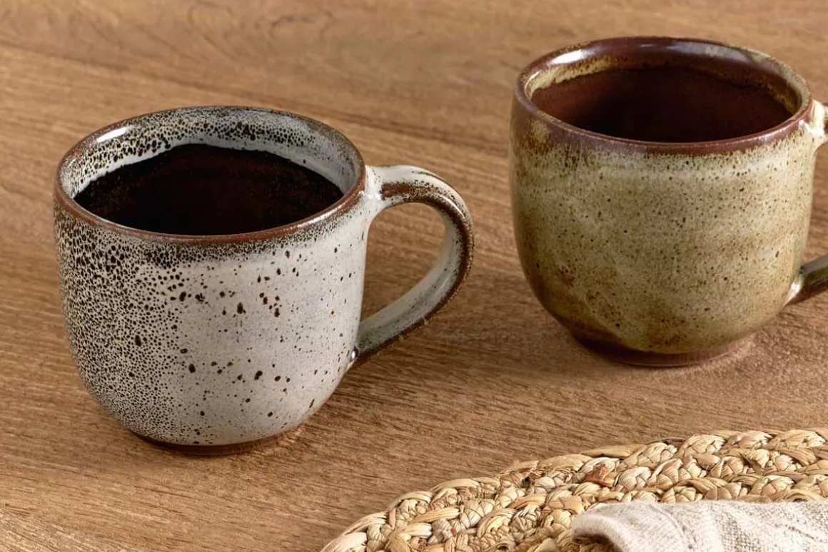 Cam Coffee Mug - Mocha (Set of 2)