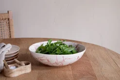 Canela Splatter Serving Bowl - Dusty Terracotta