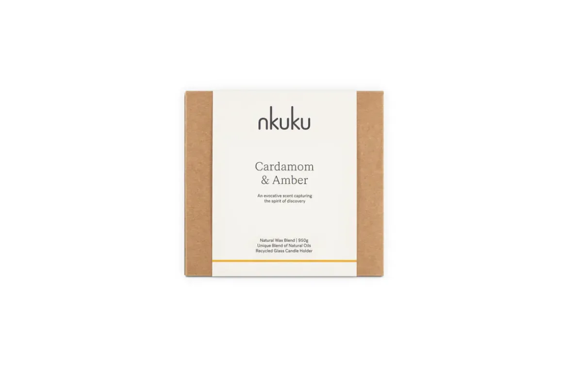 Cardamom & Amber 3 Wick Scented Candle