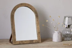 Cayce Cast Aluminum Vanity Mirror - Antique Brass