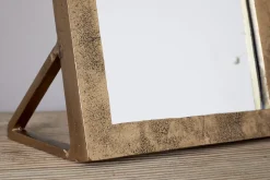 Cayce Cast Aluminum Vanity Mirror - Antique Brass