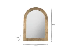 Cayce Cast Aluminum Vanity Mirror - Antique Brass