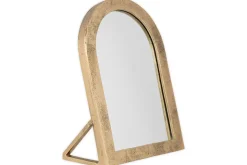 Cayce Cast Aluminum Vanity Mirror - Antique Brass