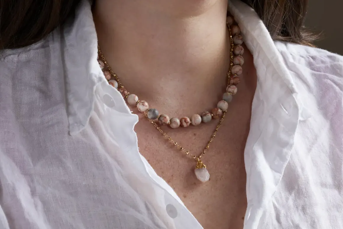 Cerita Necklace - Rhodochrosite