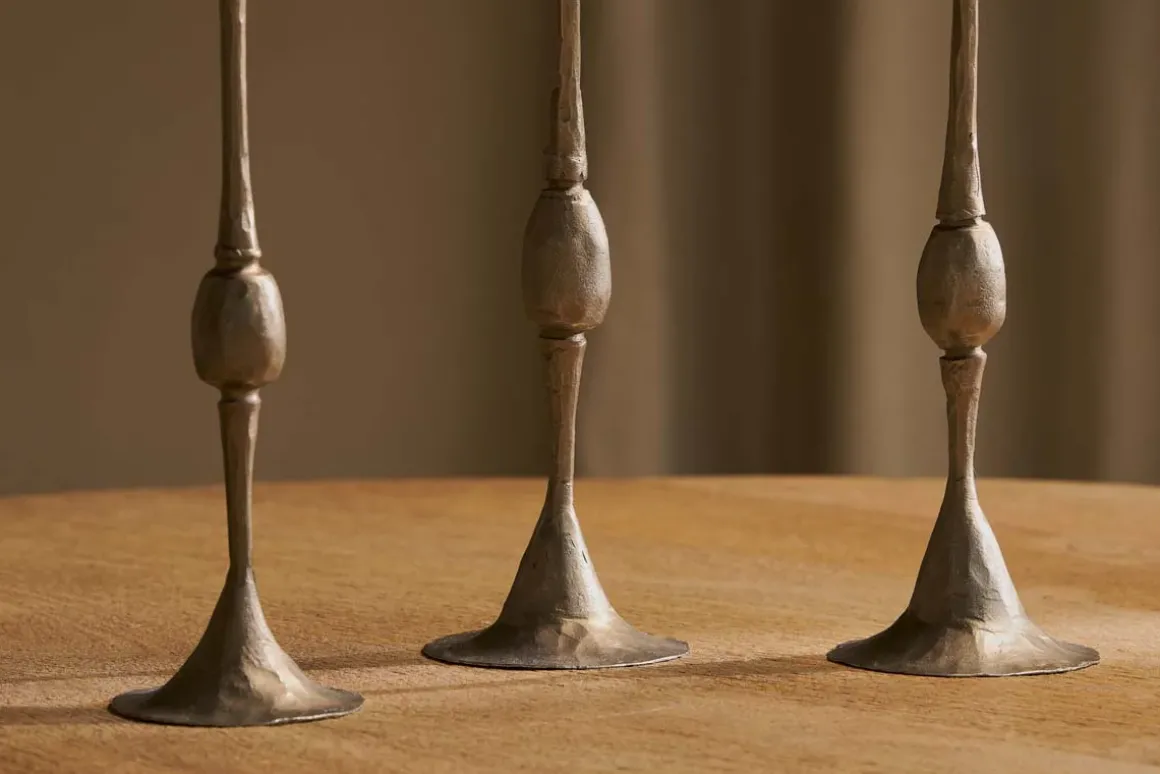 Chaipat Candlestick - Antique Brass