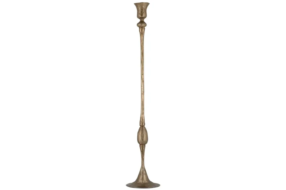 Chaipat Candlestick - Antique Brass